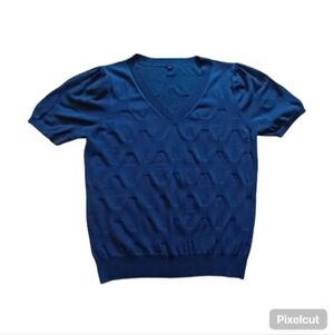 🆕️ Royal Blue Knit Blouse - Size XXXL
